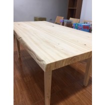 日本檜木拼接實木桌